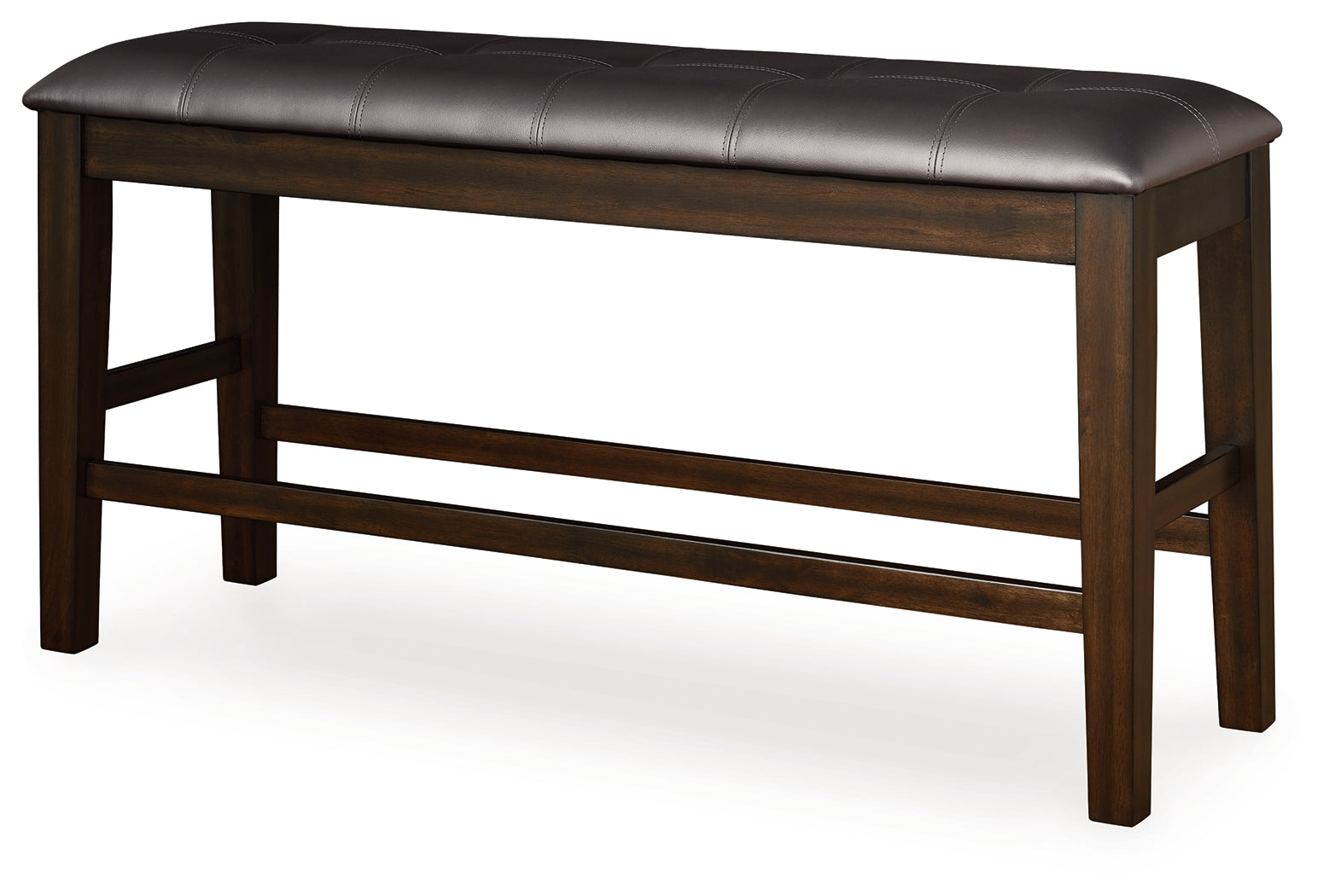 Haddigan Dark Brown Counter Height Dining Bench