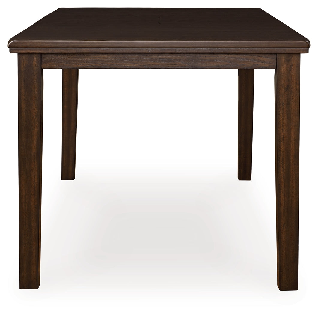 Haddigan Counter Height Dark Brown Dining Extension Table