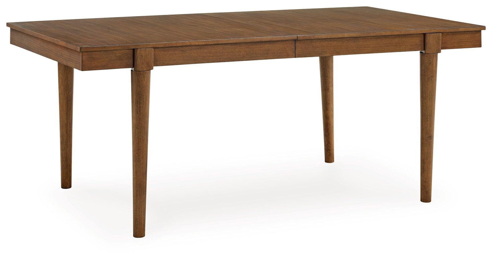 Lyncott Mid-Century Modern Brown Wood Dining Extension Table