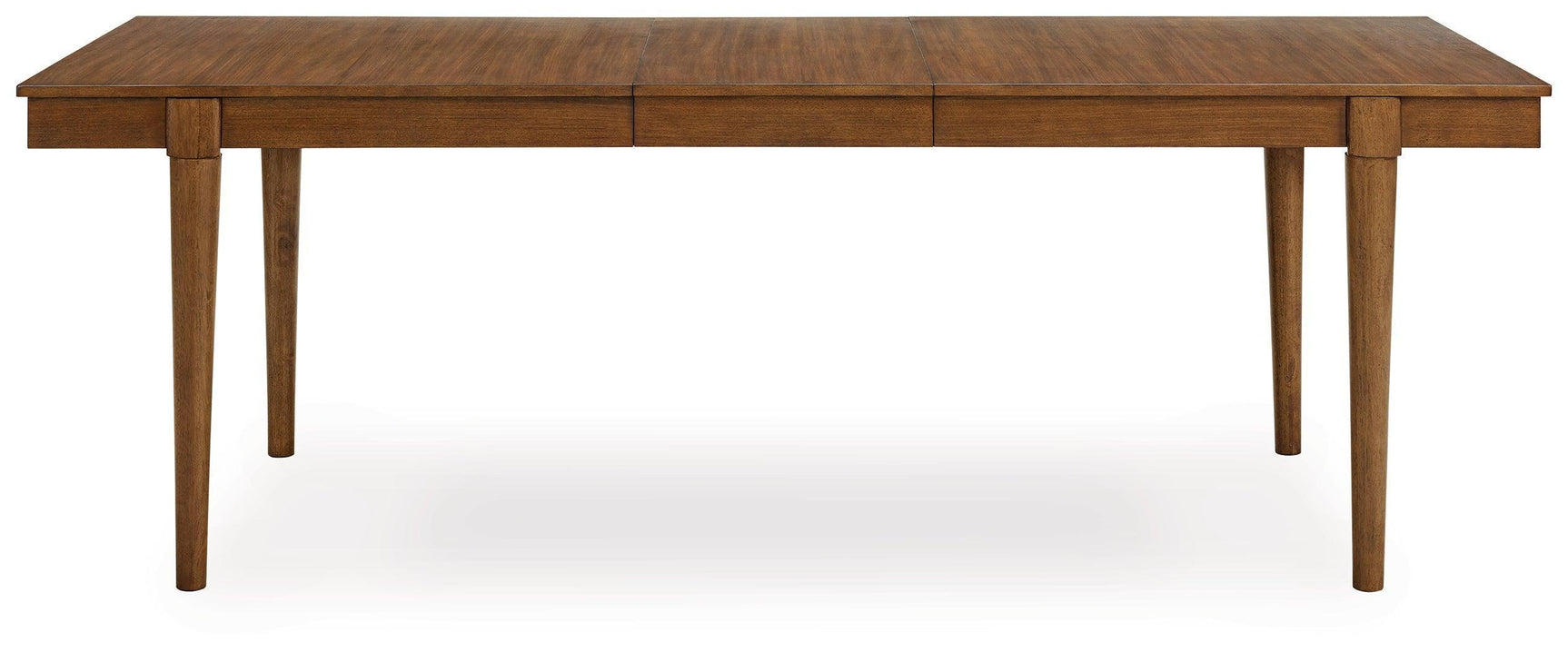 Lyncott Mid-Century Modern Brown Wood Dining Extension Table