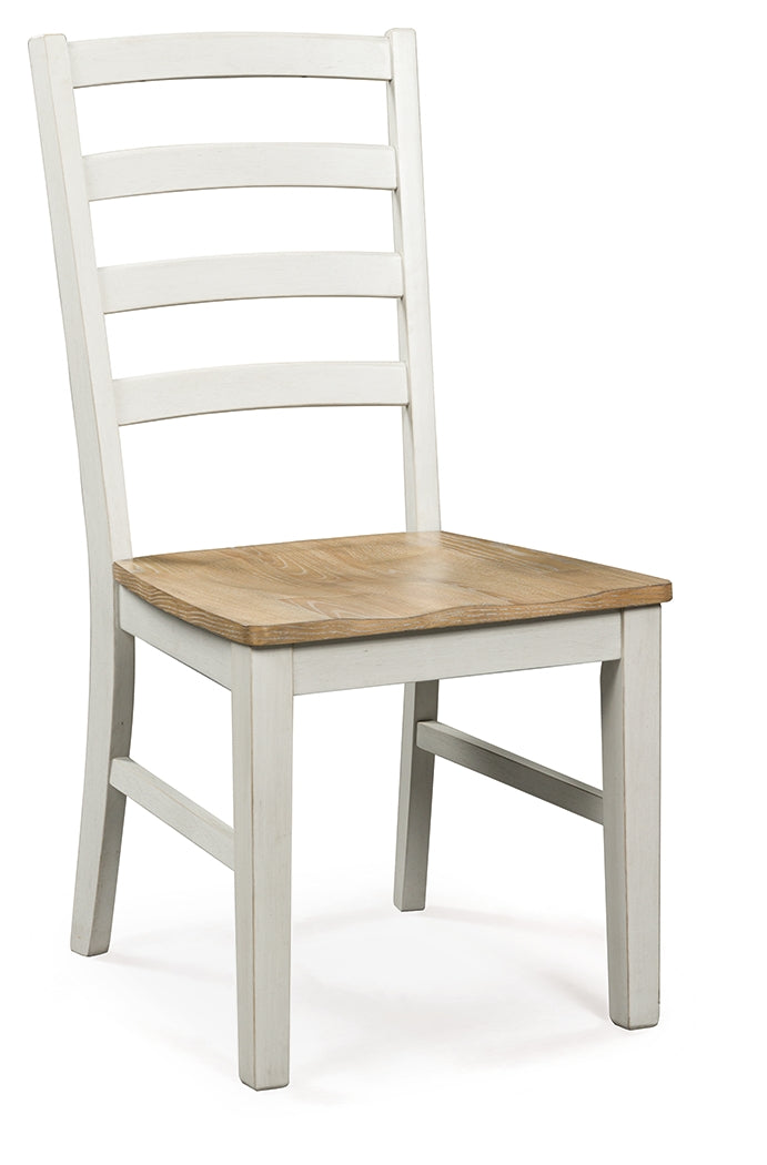 Purlaney Antique White/Natural Dining Chair