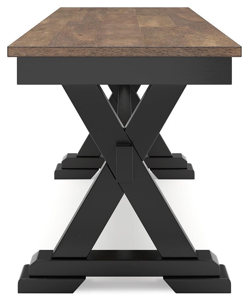 Wildenauer Brown Black 50" Dining Bench