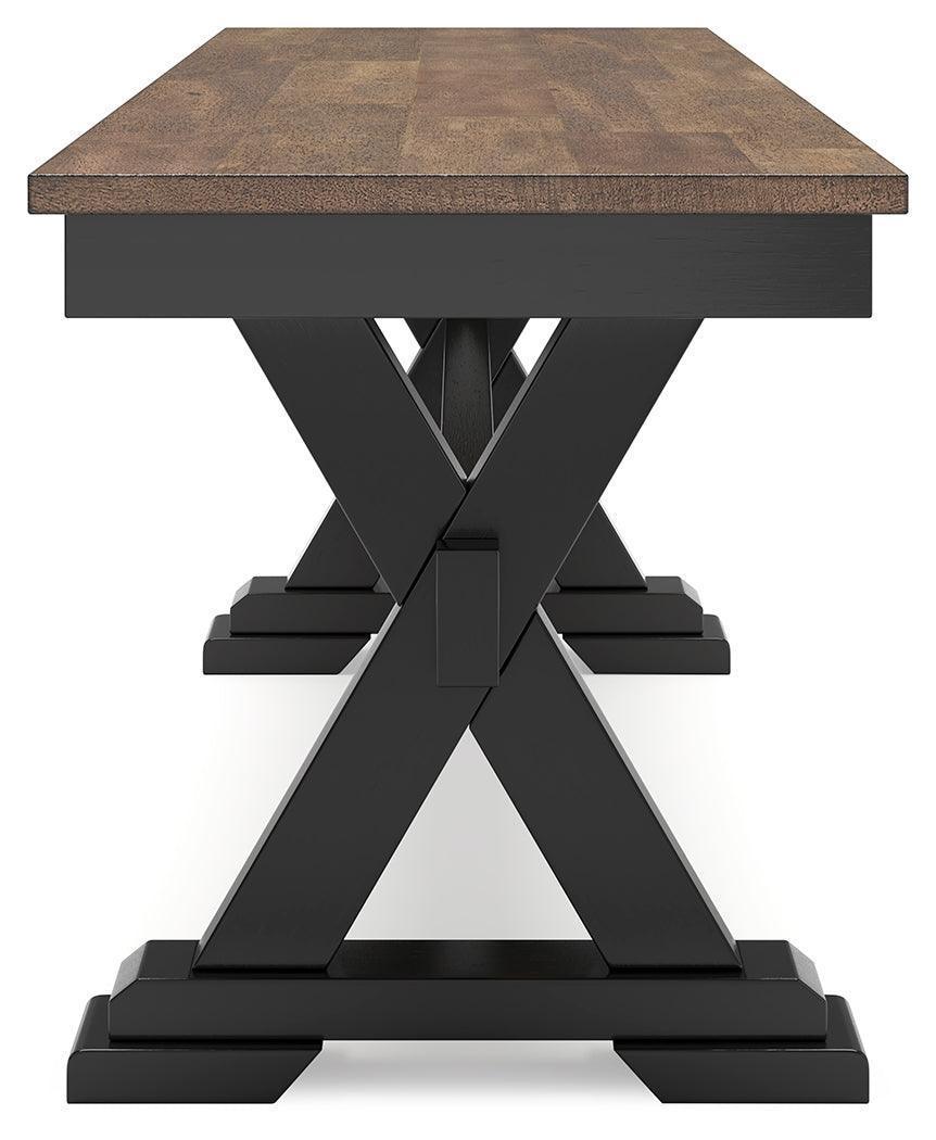 Wildenauer Brown Black 50" Dining Bench