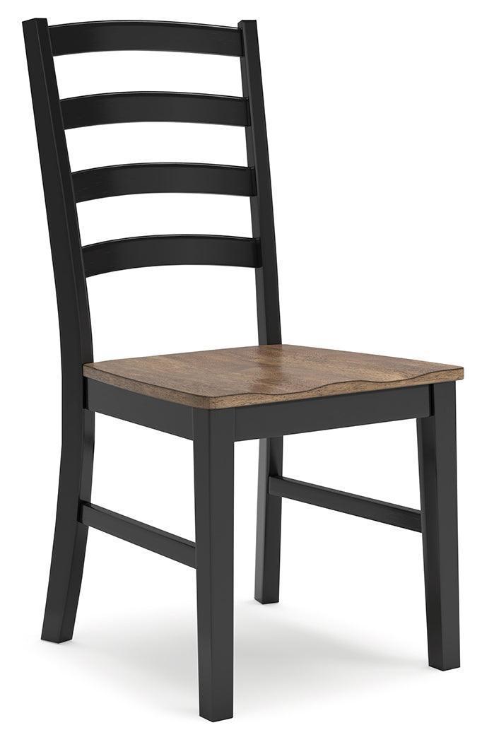 Wildenauer Brown Black Dining Chair