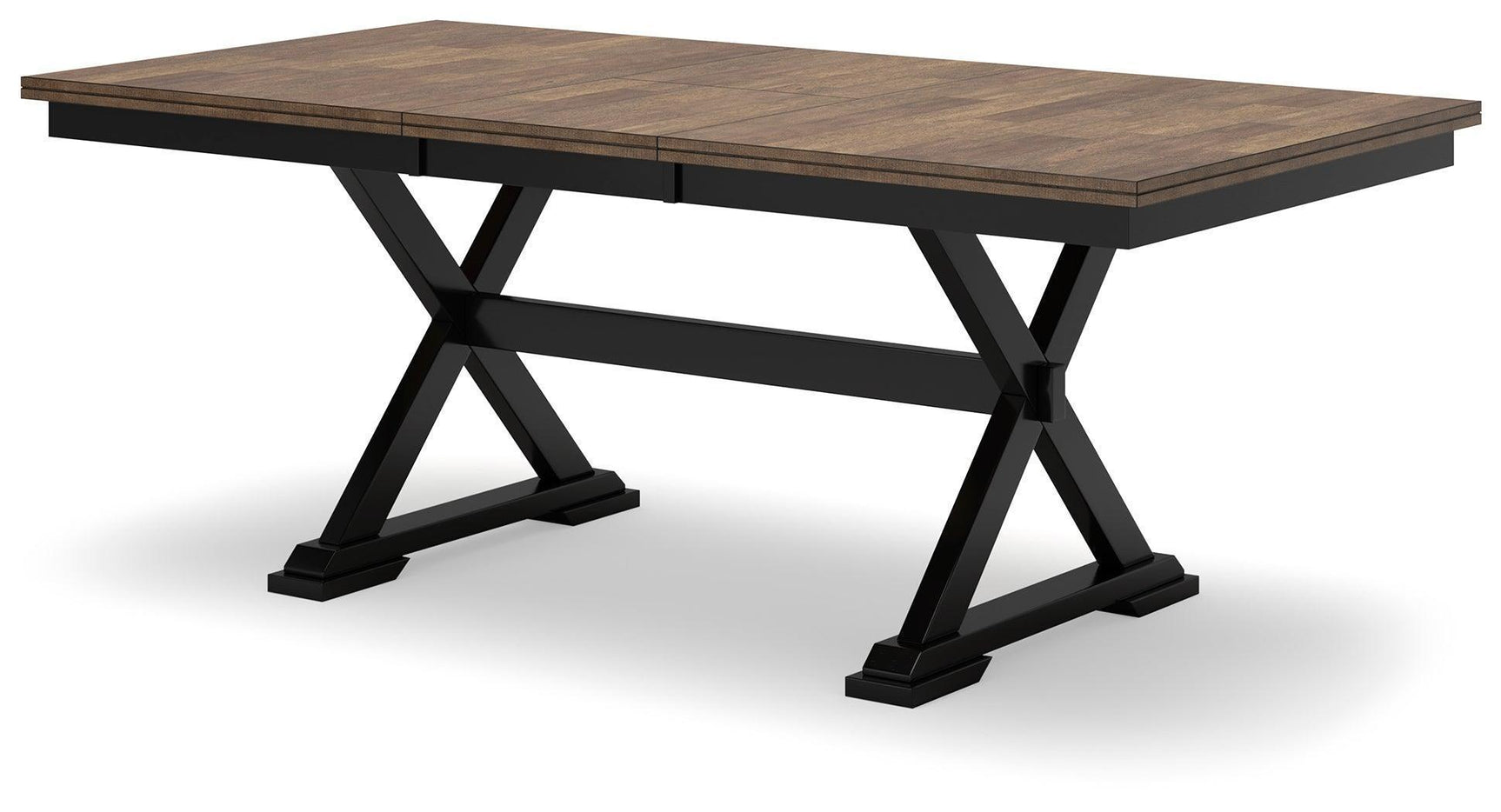 Wildenauer Brown Black Dining Extension Table