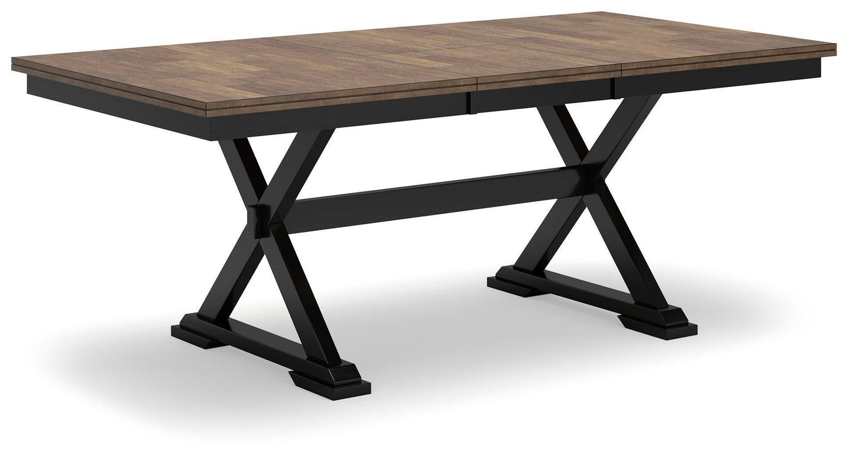 Wildenauer Brown Black Dining Extension Table