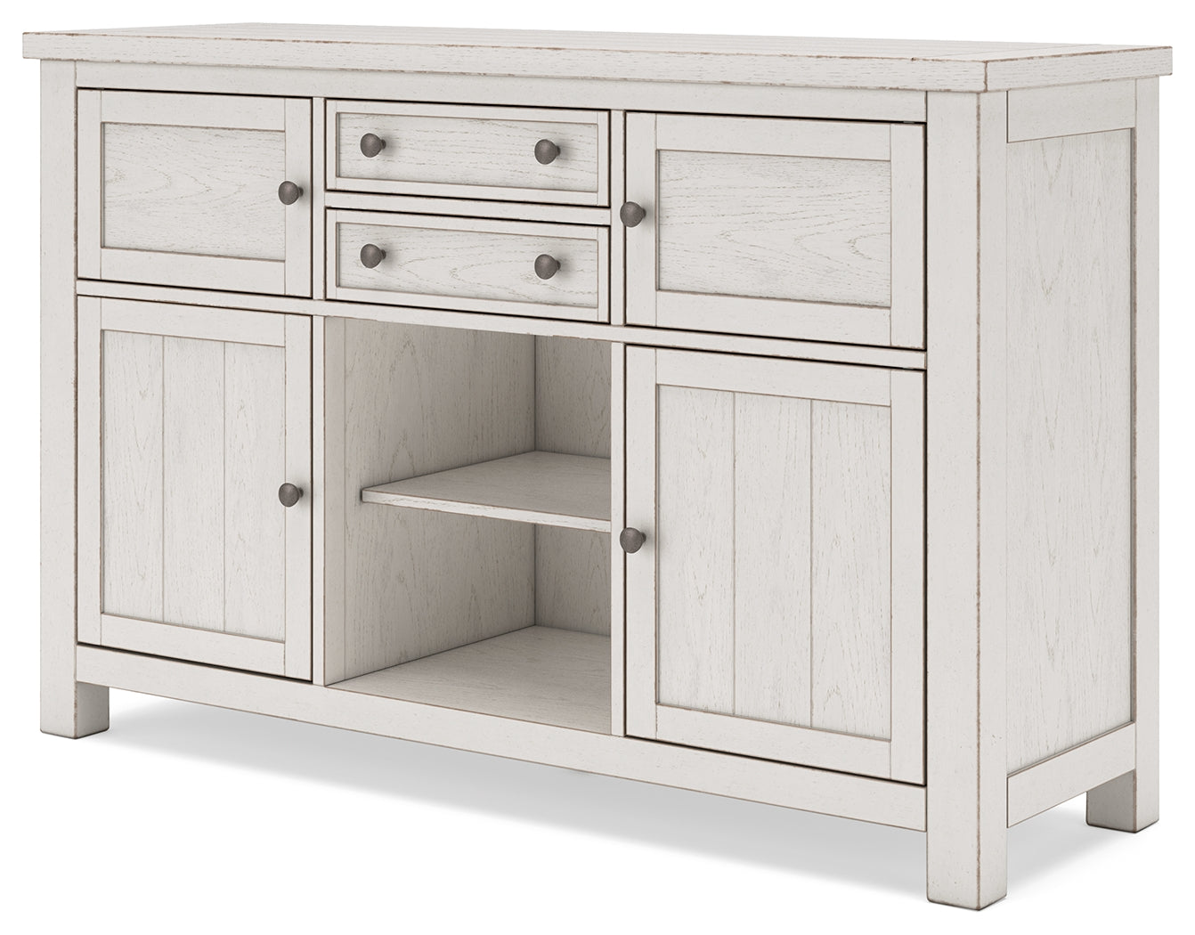 Robbinsdale Antique White Counter Height Dining Table and 6 Barstools and Bench with Storage