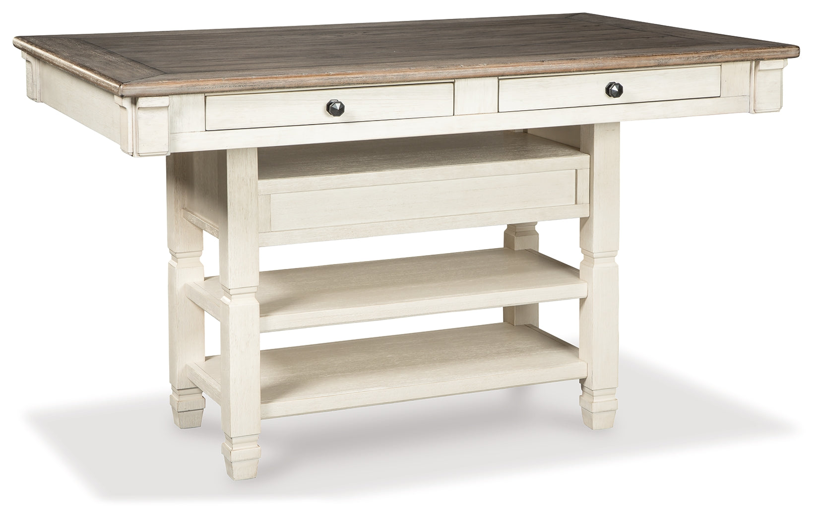 Bolanburg Two-tone Counter Height Dining Table and 4 Barstools and Bench