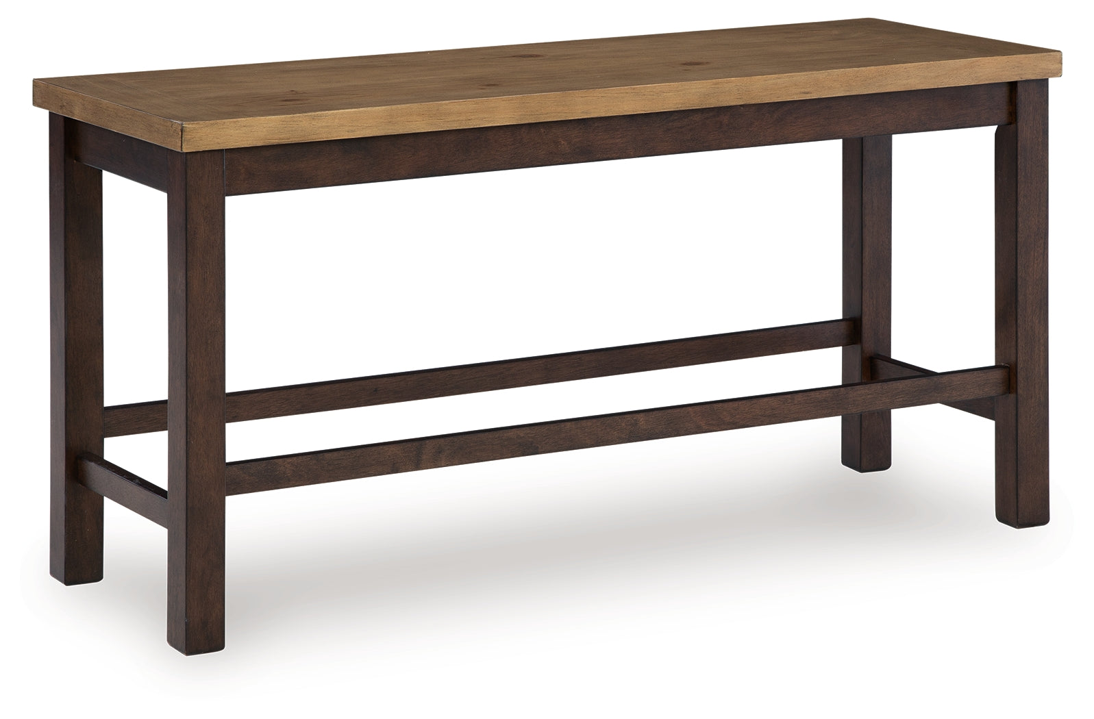 Rylandeen Light Brown/Dark Brown Counter Height Dining Bench