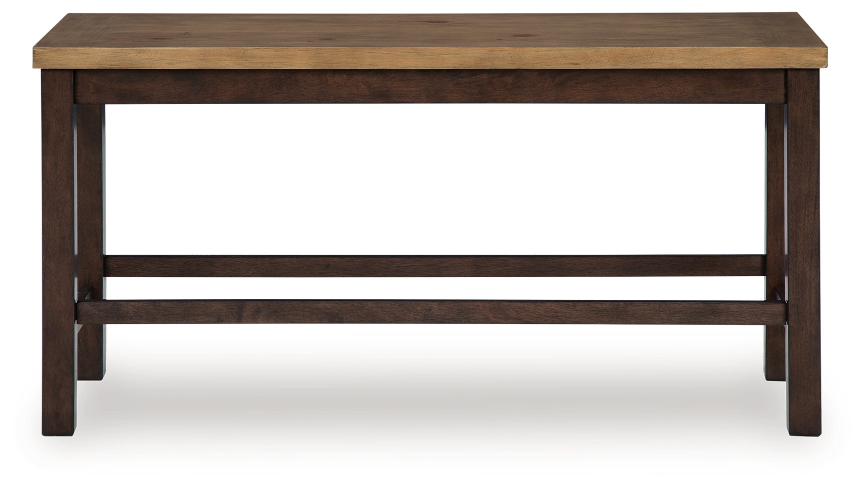 Rylandeen Light Brown/Dark Brown Counter Height Dining Bench