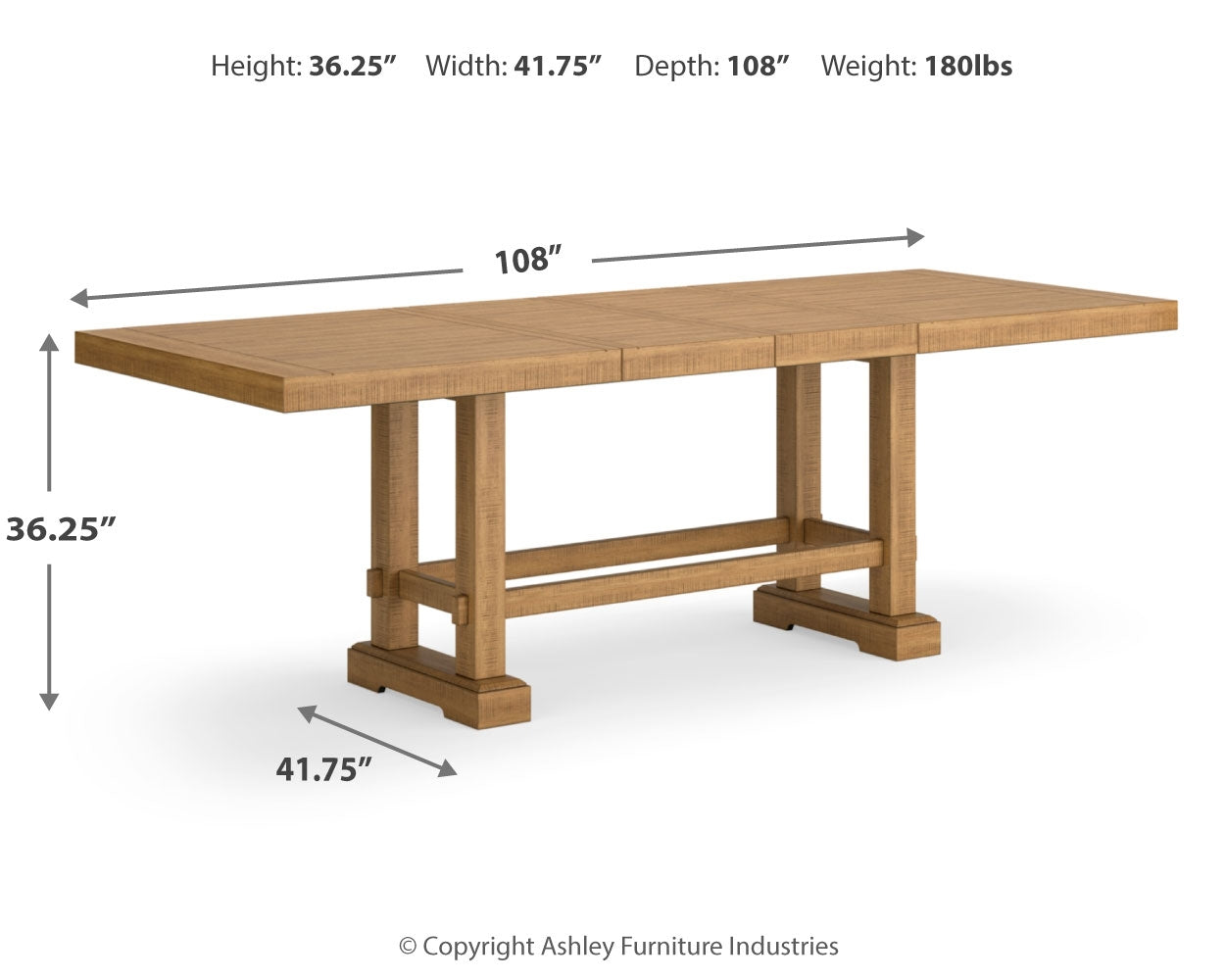 Havonplane Brown Counter Height Dining Table and 8 Barstools with Storage