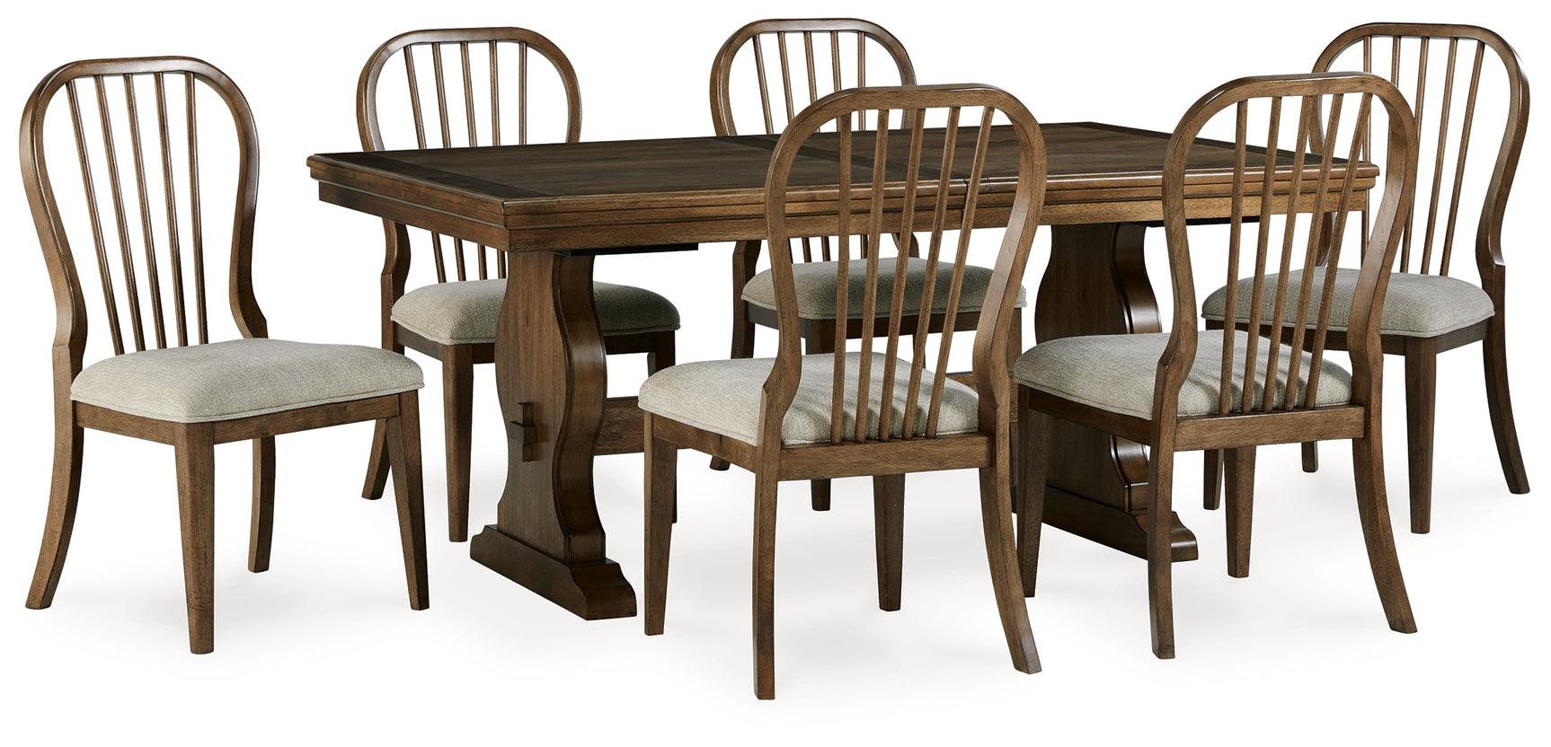 Sturlayne Brown Dining Table and 6 Chairs