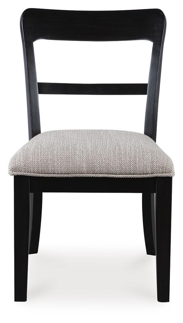 Greddinton Black Dining Chair view 3