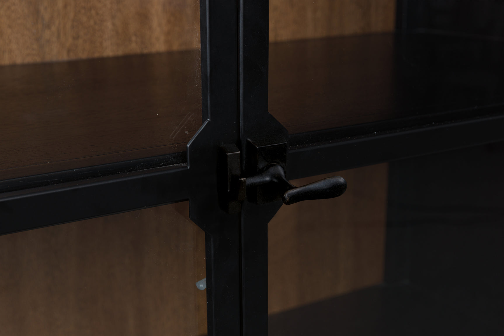 Greddinton Black/Brown Display Cabinet