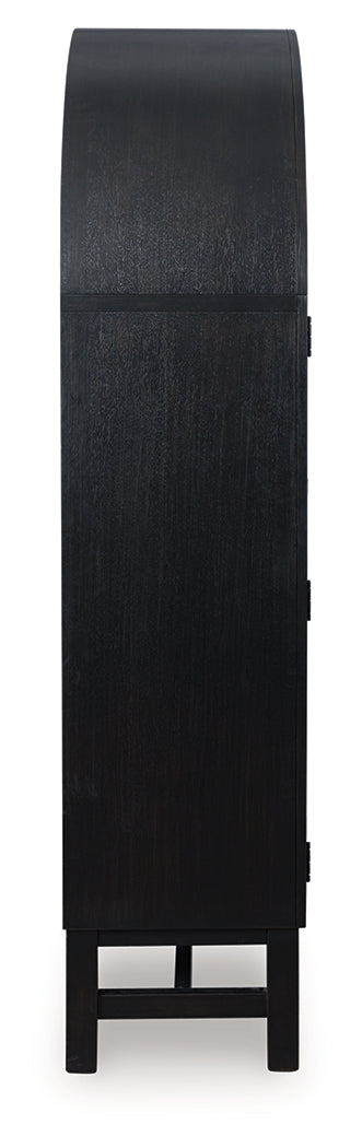 Greddinton Black/Brown Display Cabinet