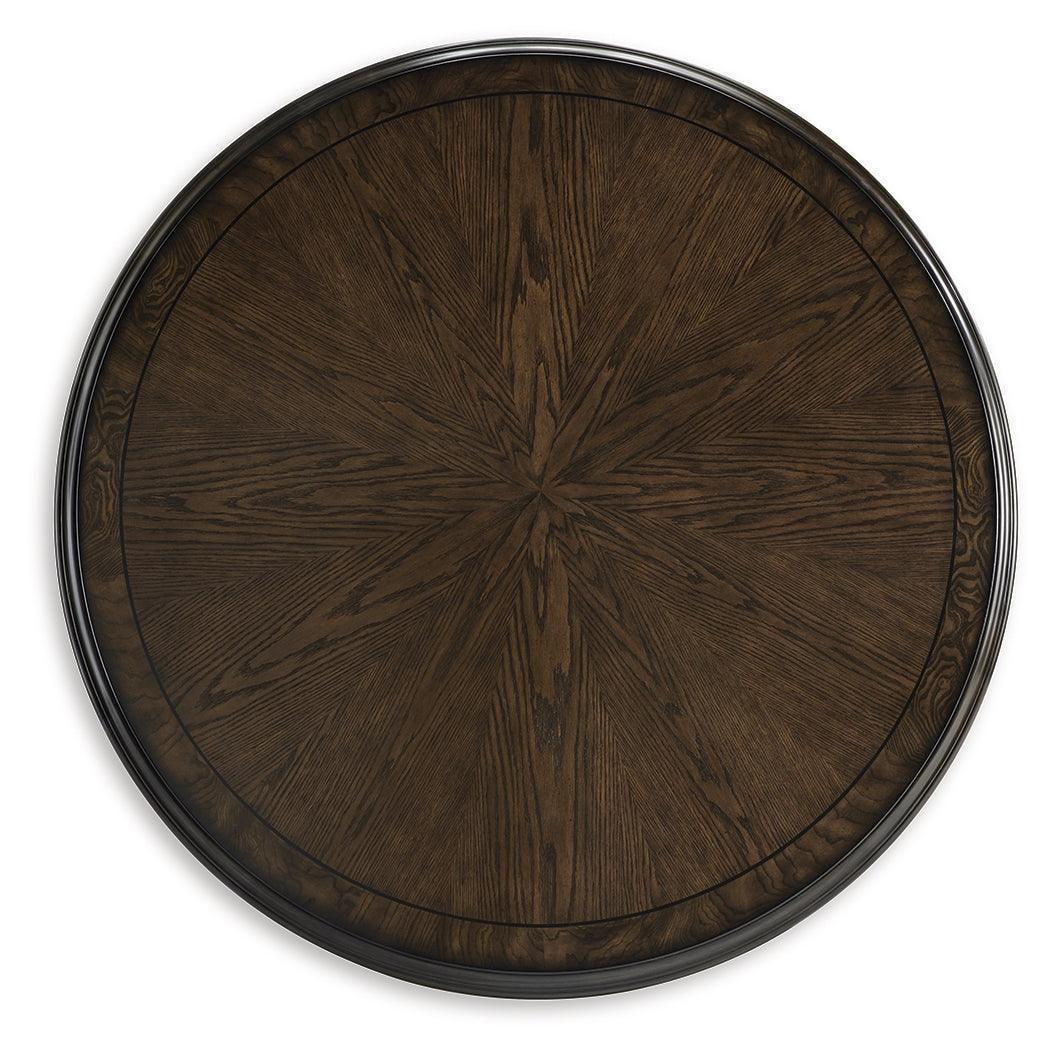 Maylee Dark Brown Dining Table