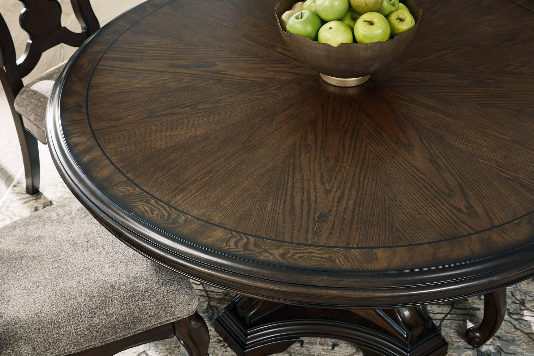 Maylee Dark Brown Dining Table