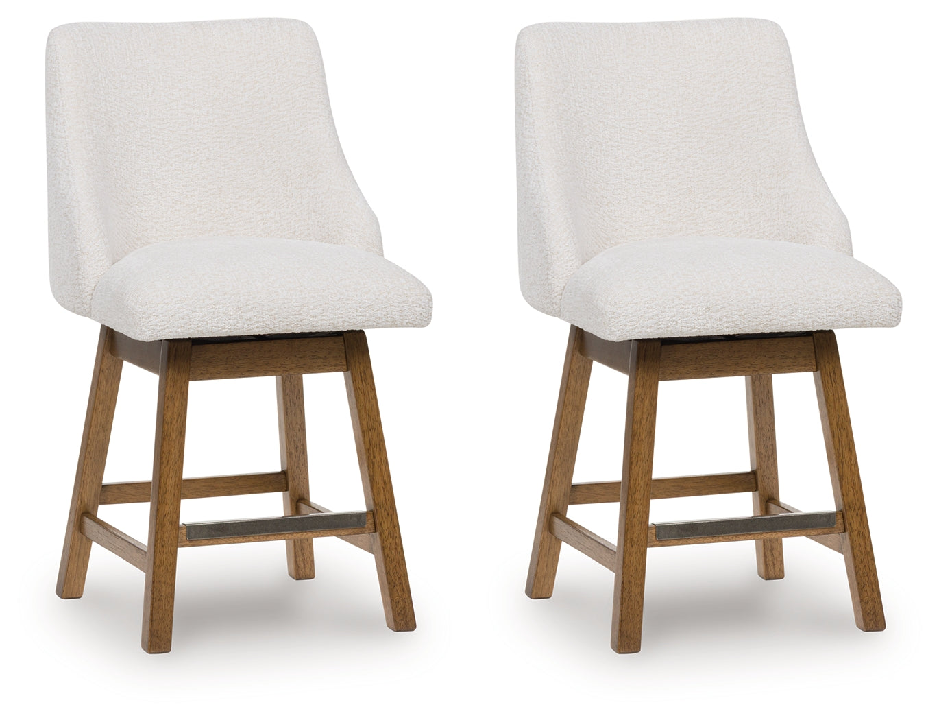 Cabalynn Oatmeal/Light Brown Counter Height Barstool