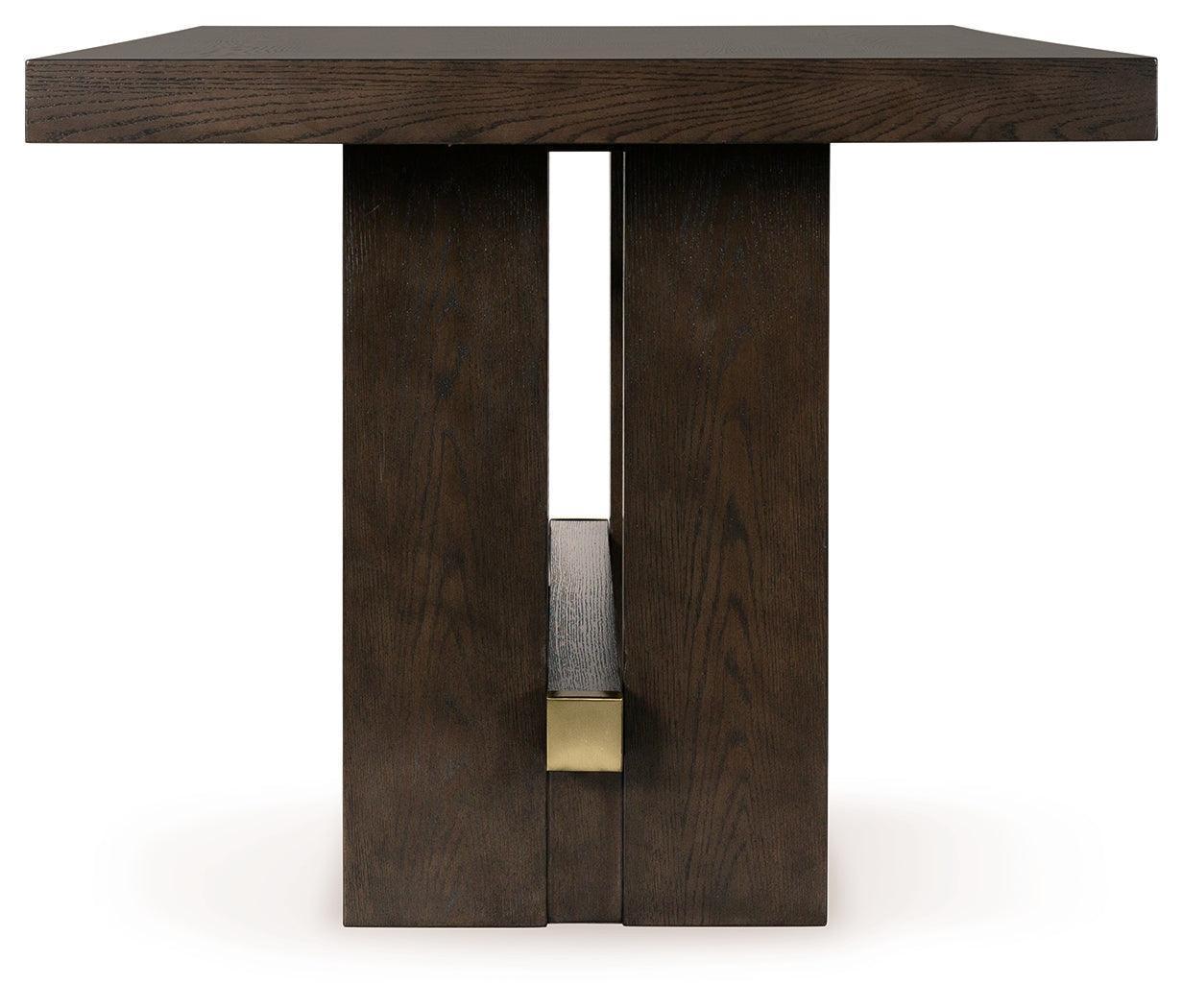 Burkhaus Dark Brown Counter Height Dining Table