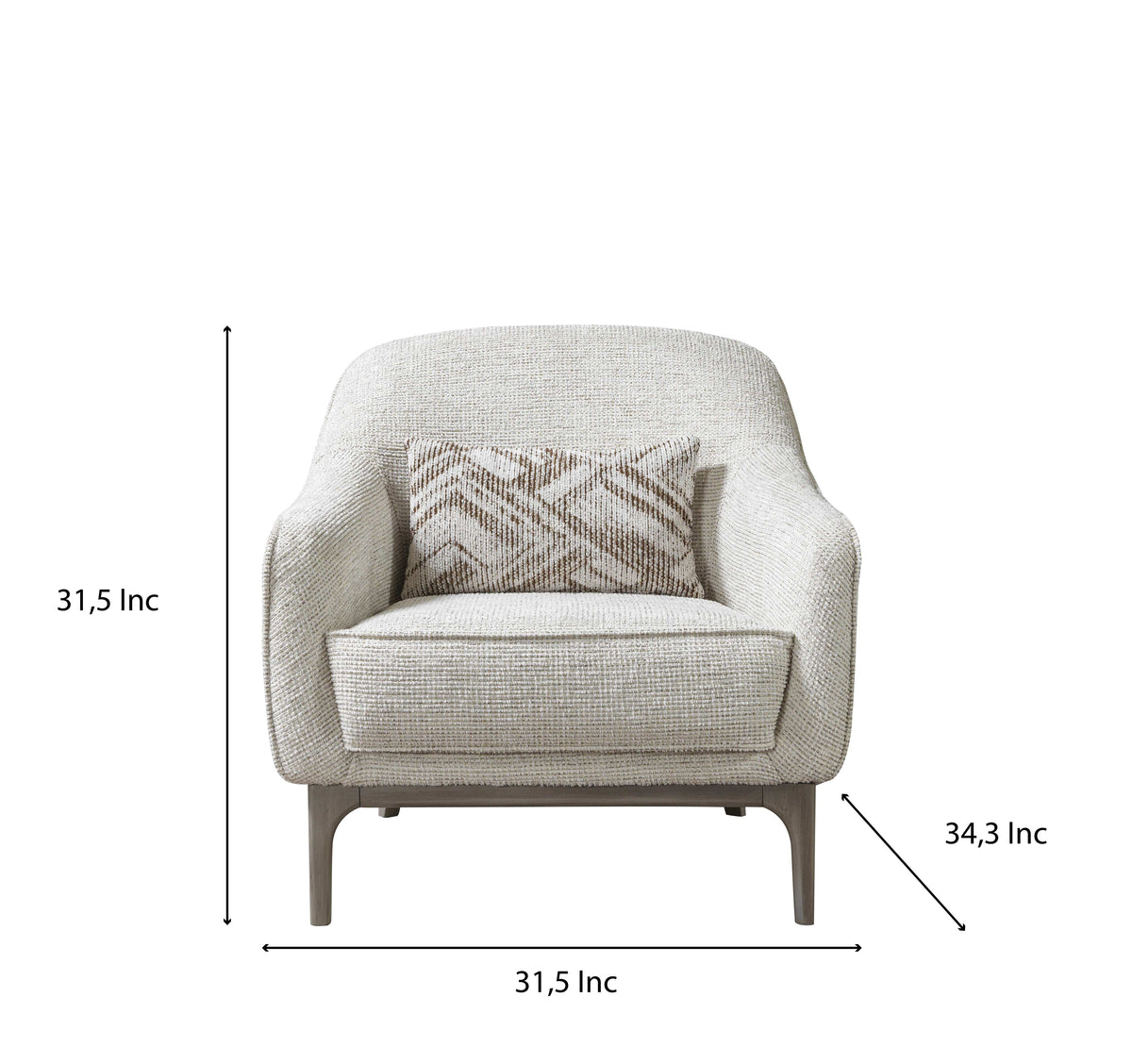 Alexis Ivory Linen Chair