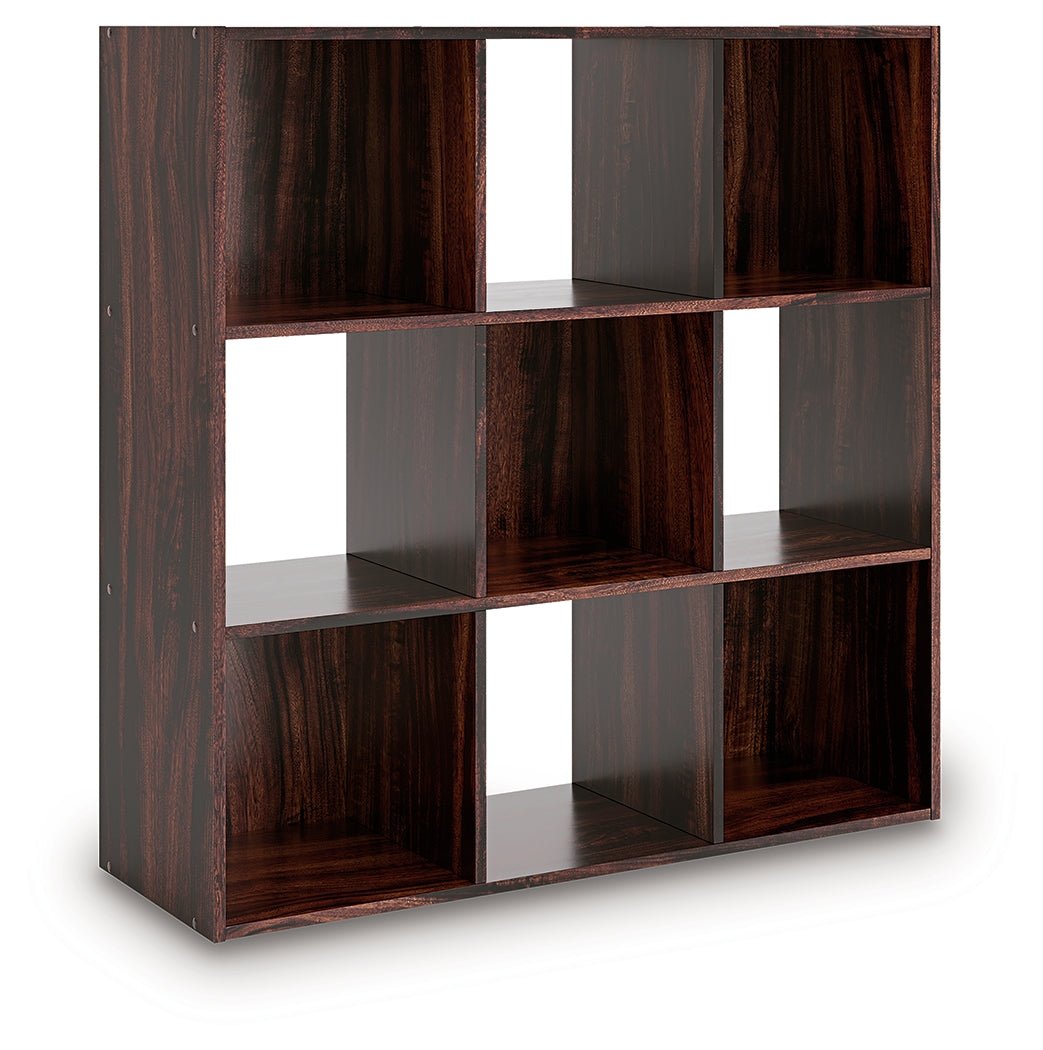 Glosmount Cherry/Light Brown Nine Cube Organizer