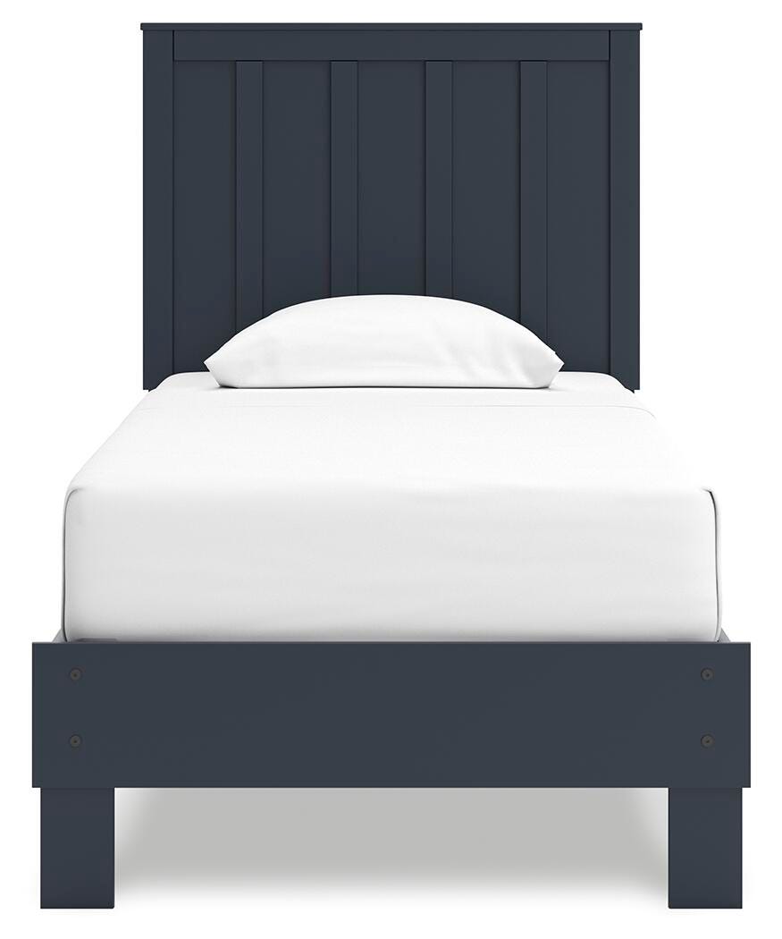Simmenfort Navy Blue Twin Platform Bed view 8