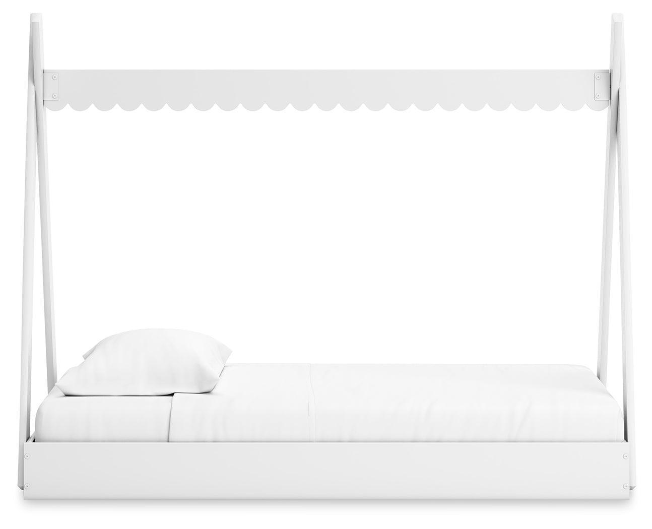 Hallityn White Twin Tent Bed