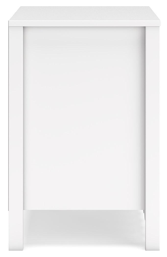 Hallityn White Nightstand