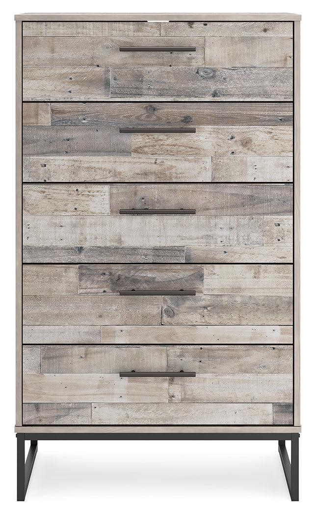 Neilsville Whitewash Chest Of Drawers - Ella Furniture
