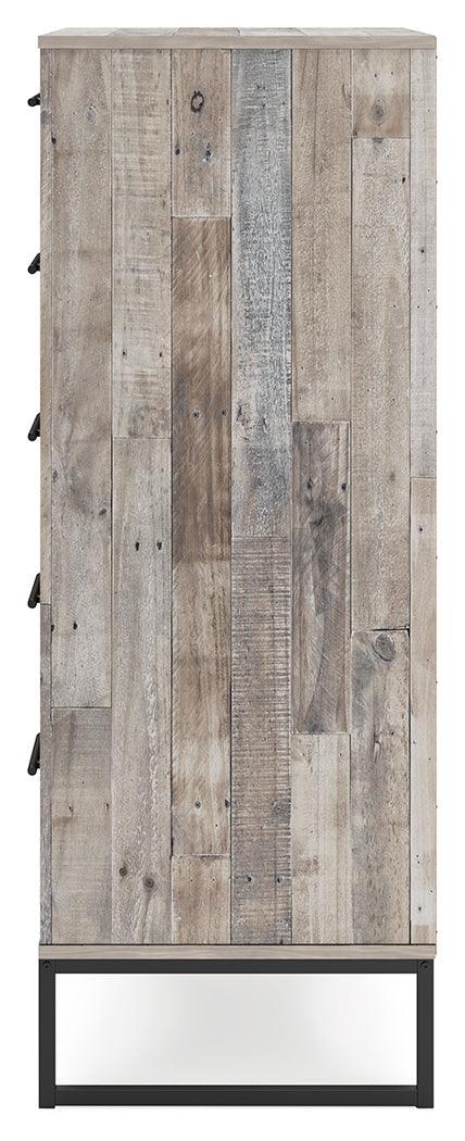 Neilsville Whitewash Chest Of Drawers - Ella Furniture