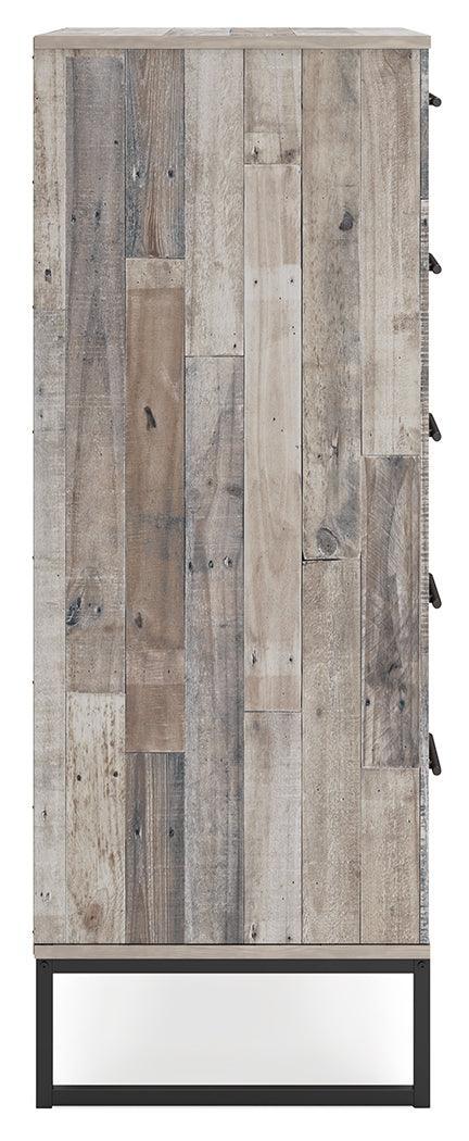 Neilsville Whitewash Chest Of Drawers - Ella Furniture