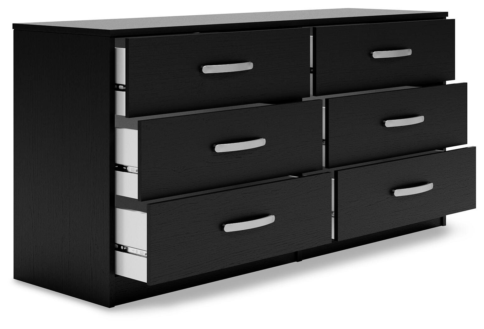 Finch Black Dresser angled view