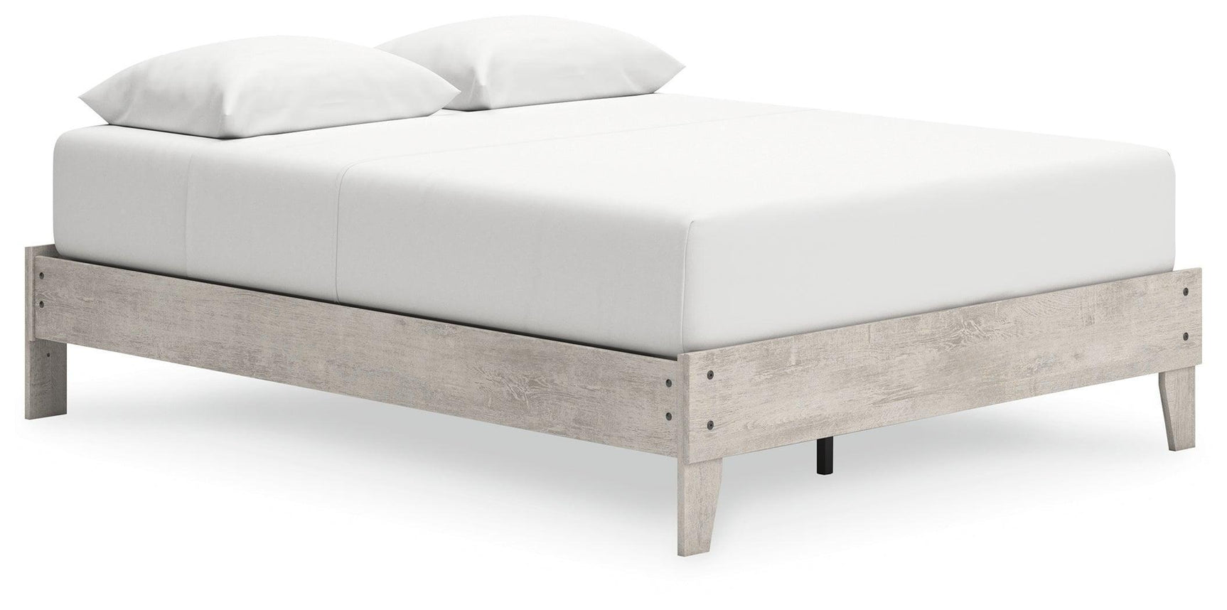 Shawburn Queen Whitewash Platform Bed