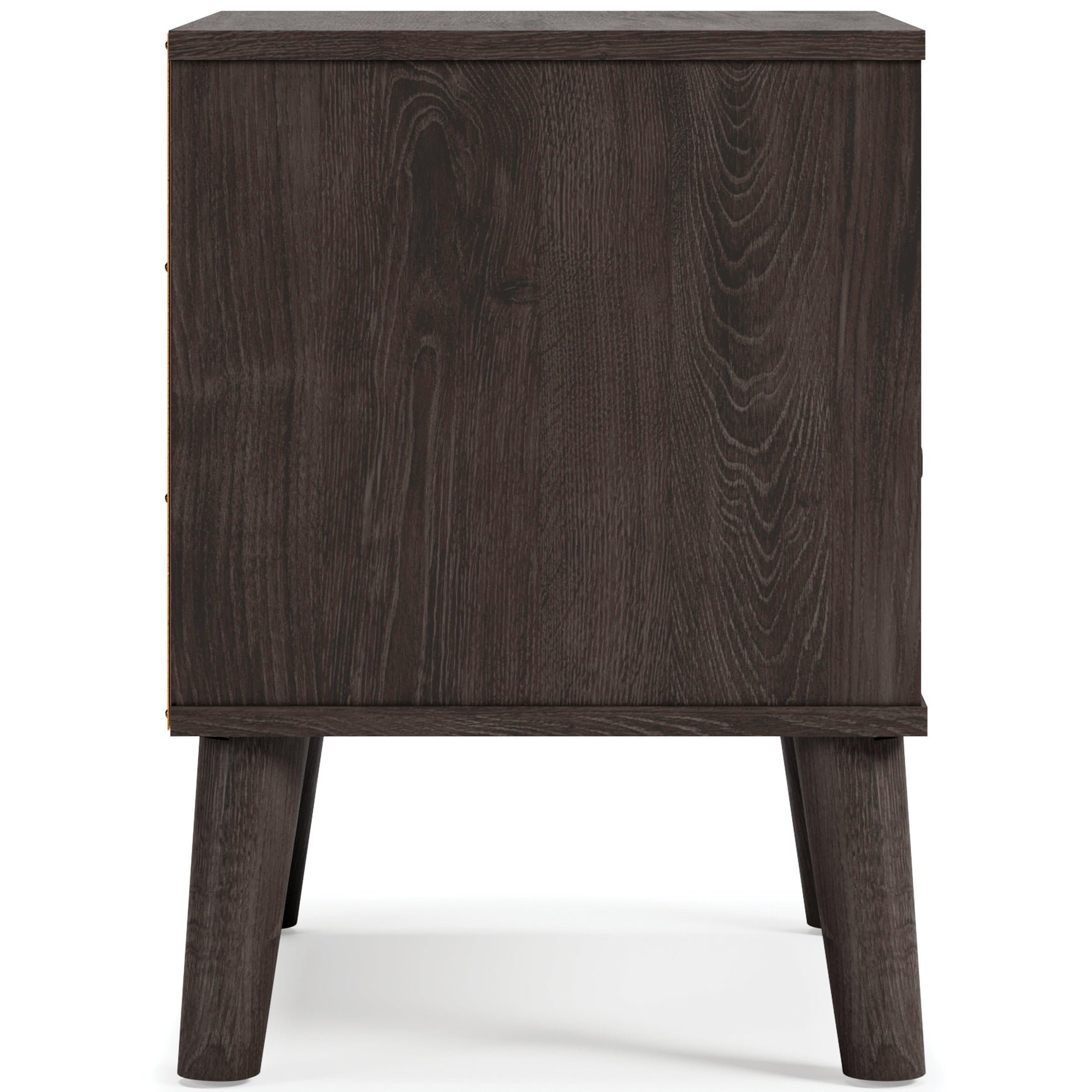 Piperton Two-tone Brown/Black Nightstand - Ella Furniture