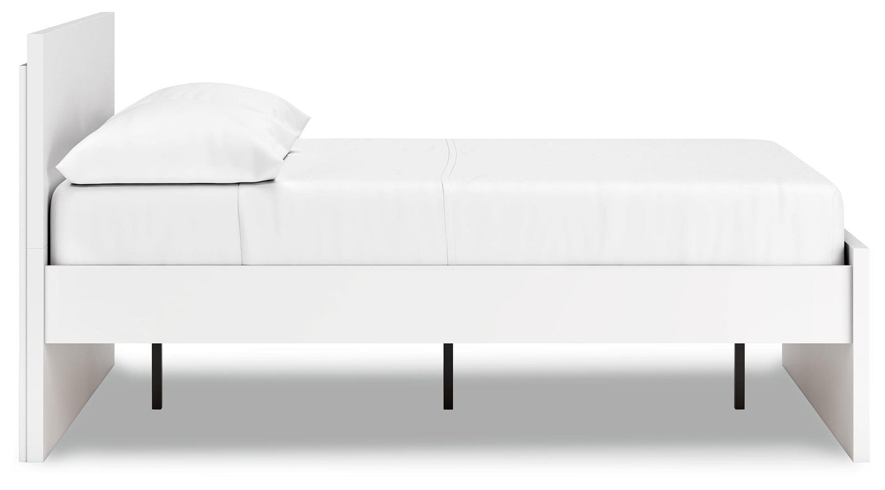 Onita White Full Panel Platform Bed
