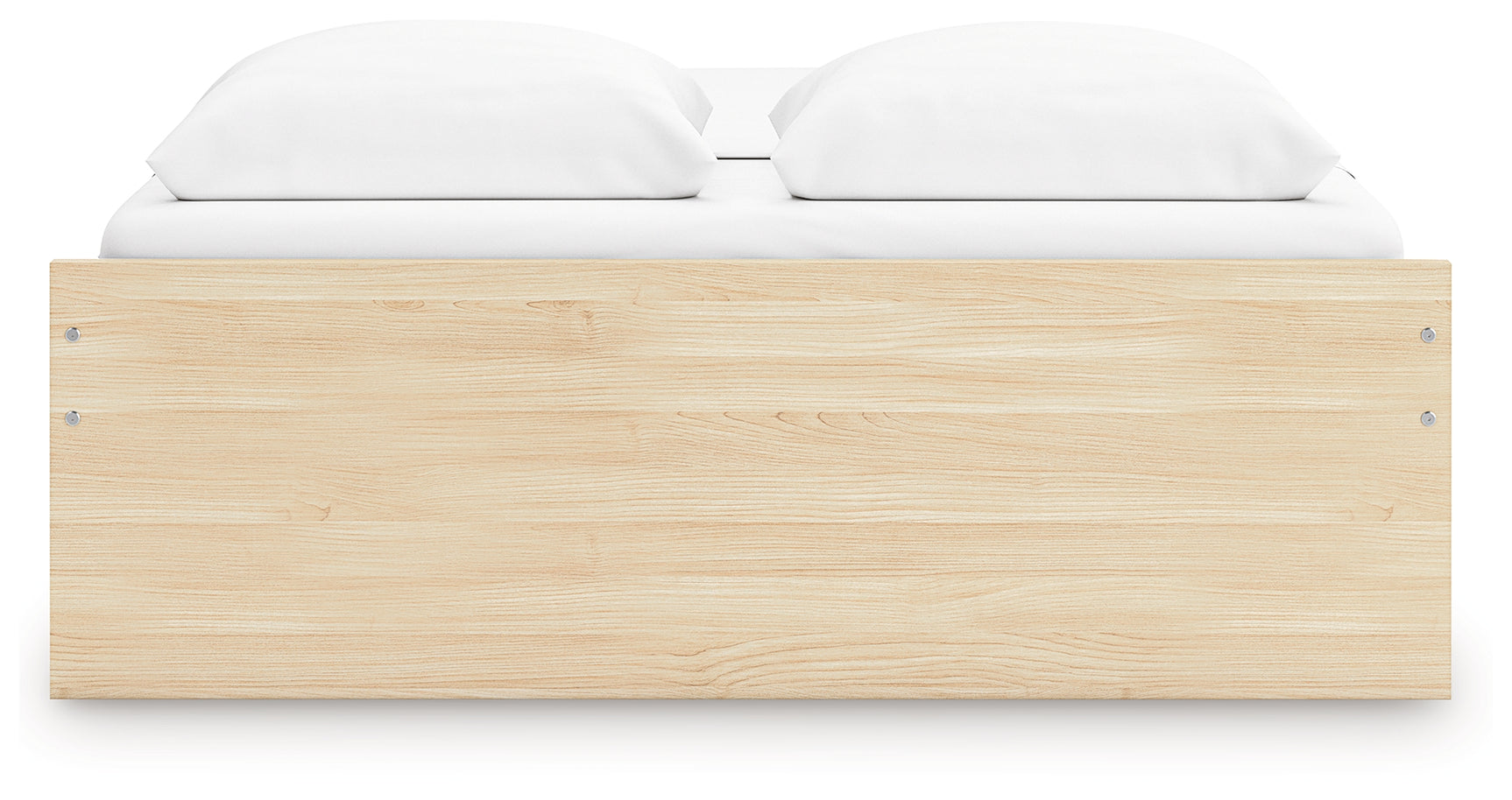 Onita Natural Queen Platform Bed with 2 Side Storage