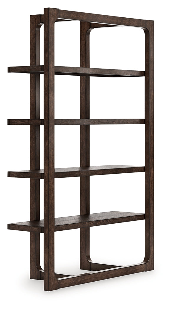 Breckington Dark Brown Home Office Desk with Chair and Storage