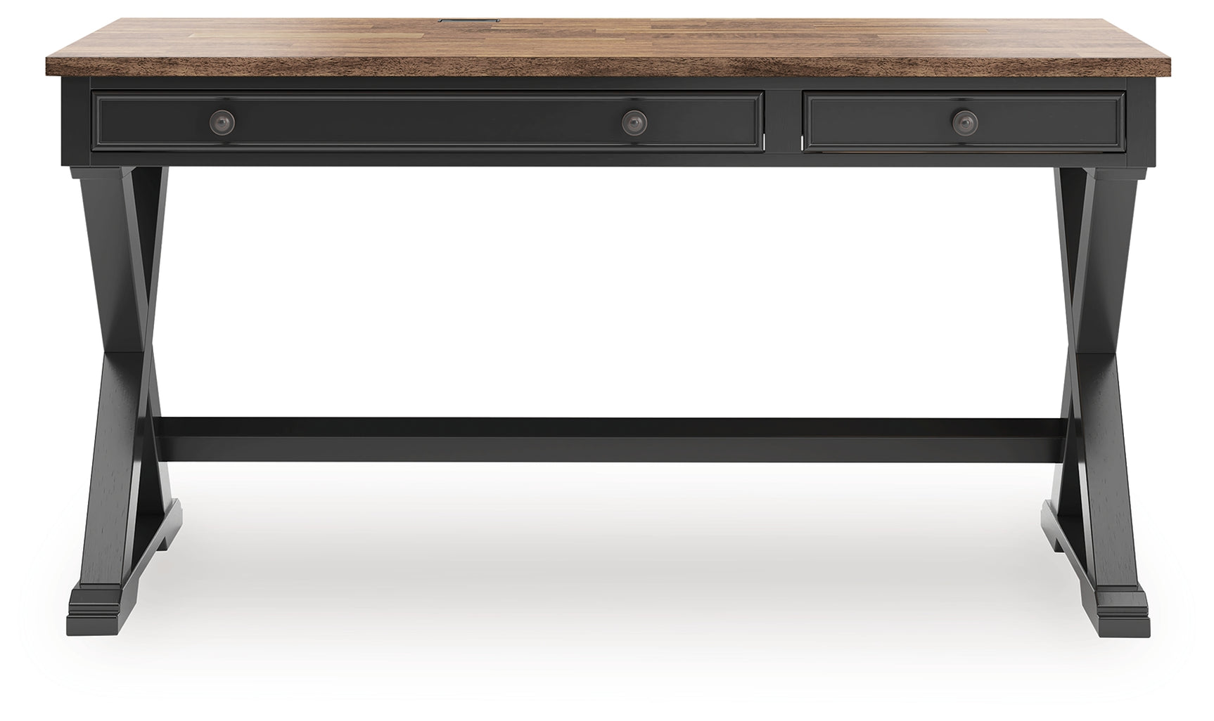 Wildenauer Brown/Black 60" Home Office Desk