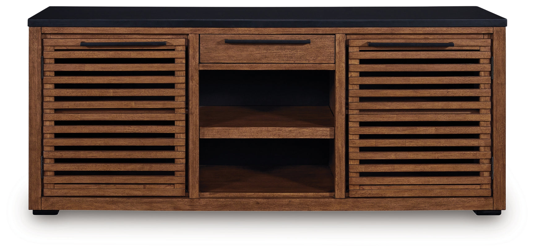 Kallari Warm Brown/Black Credenza