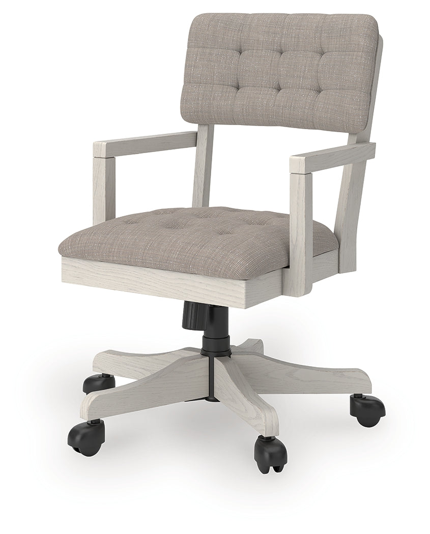 Robbinsdale Antique White Home Office Desk Chair