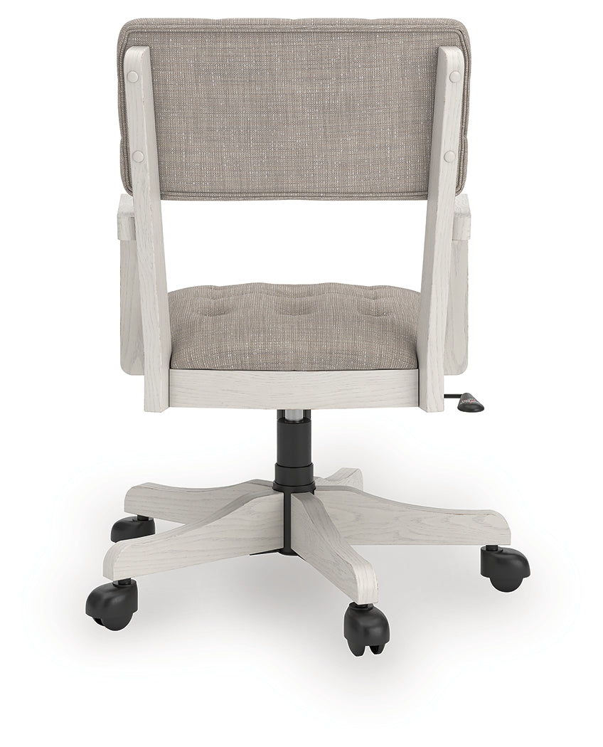 Robbinsdale Antique White Home Office Desk Chair