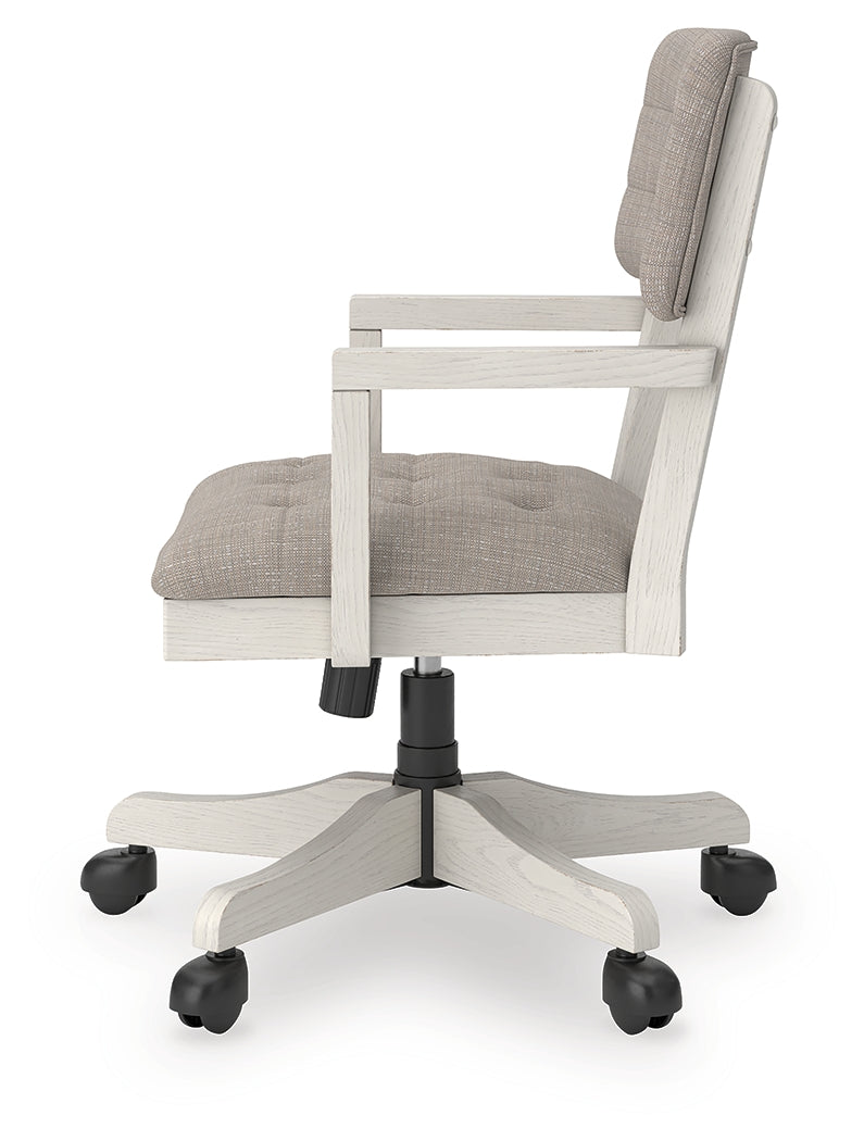 Robbinsdale Antique White Home Office Desk Chair