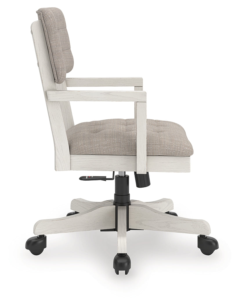 Robbinsdale Antique White Home Office Desk Chair