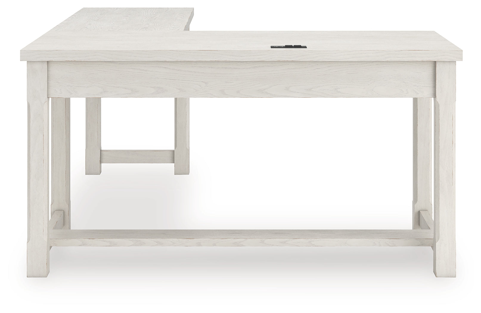 Robbinsdale Antique White L-Shaped Home Office Desk