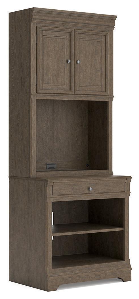 Janismore Weathered Gray Traditional Bookcase