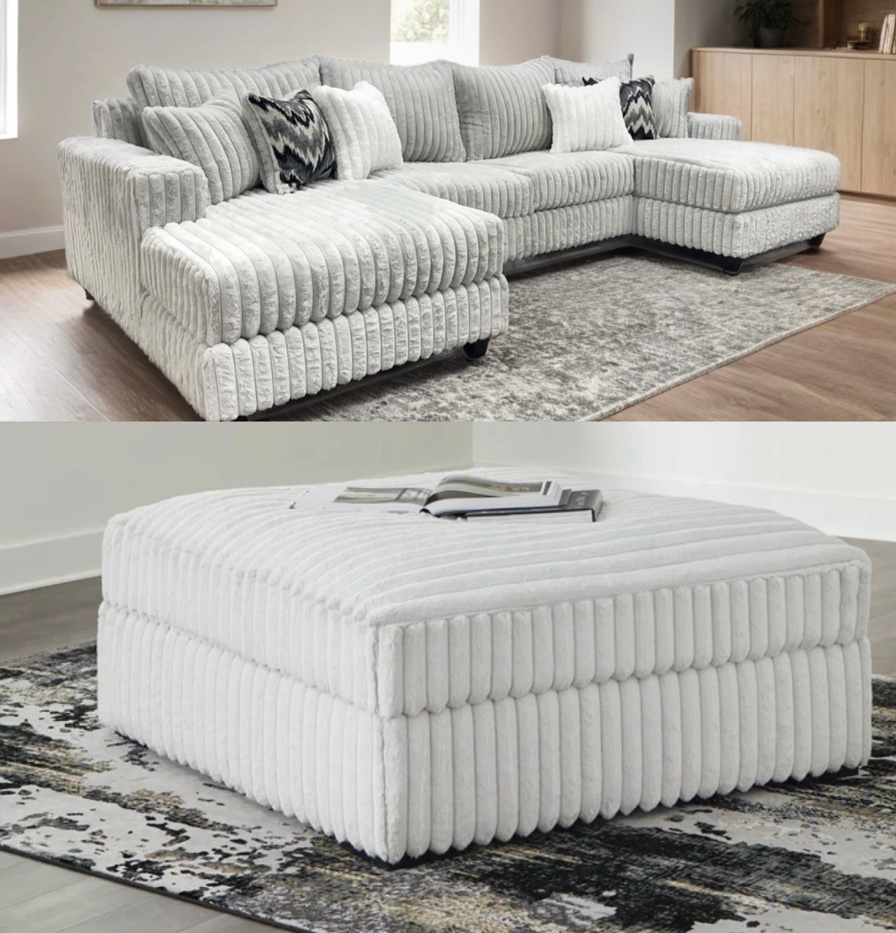 sectional + ottoman