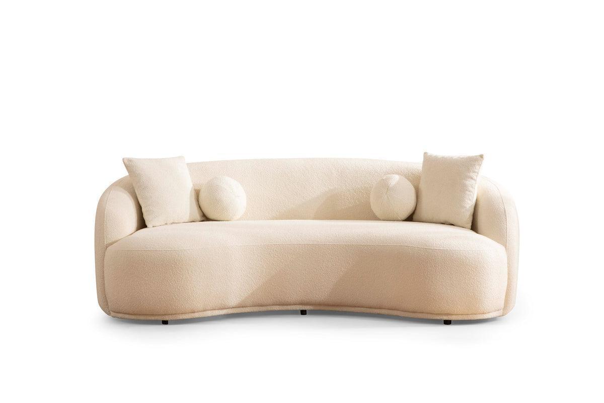 Emily Ivory Boucle Sofa 91" & Loveseat 81"