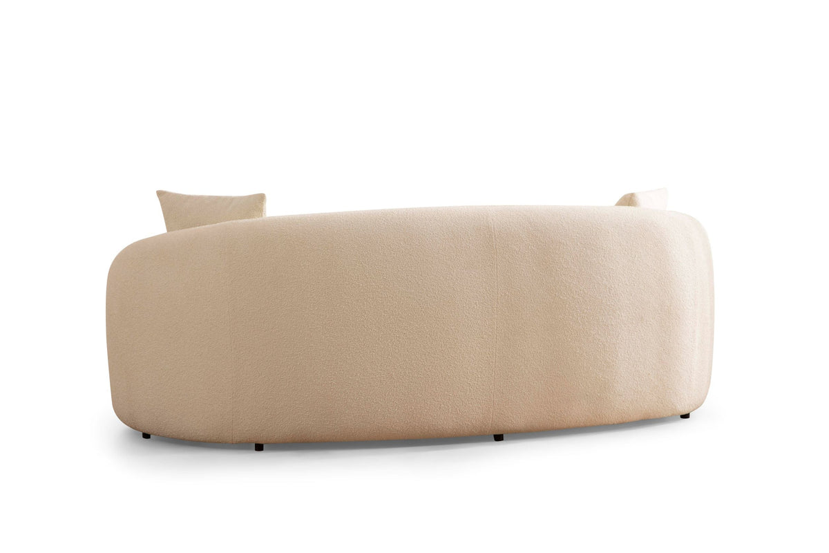 Emily Ivory Boucle Loveseat
