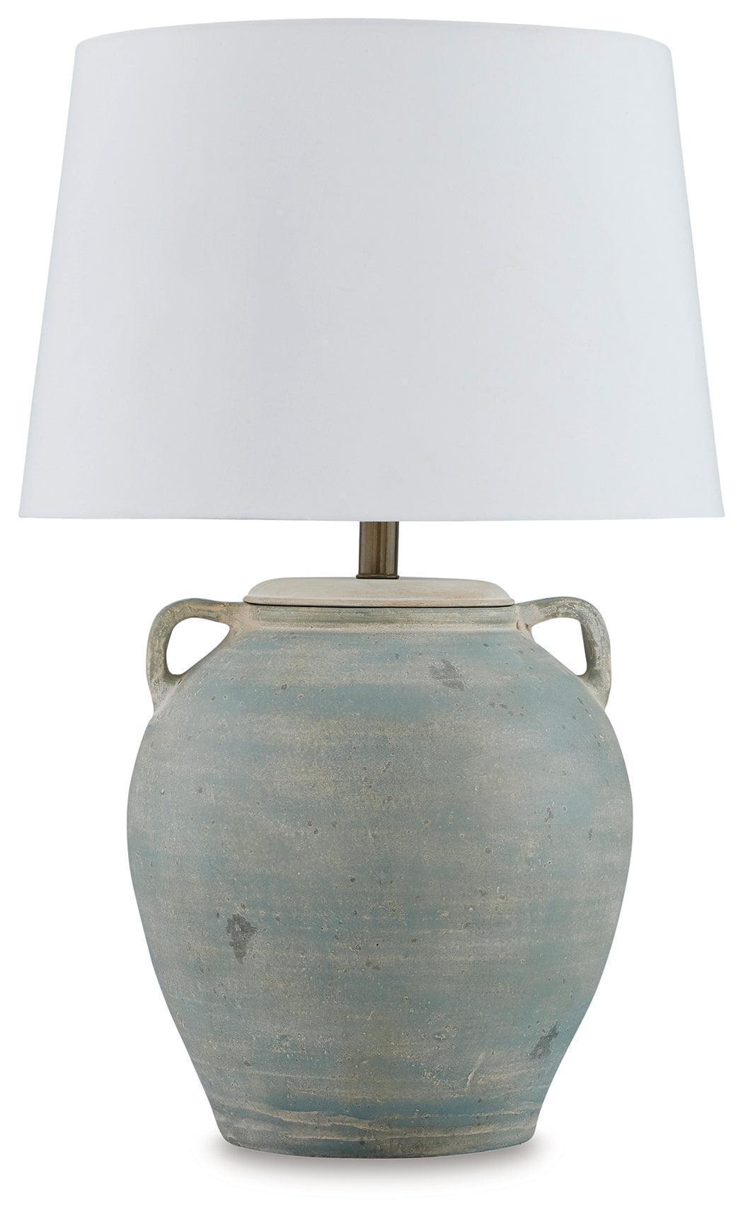 Shawburg Antique Green 2-Piece Table Lamp Set