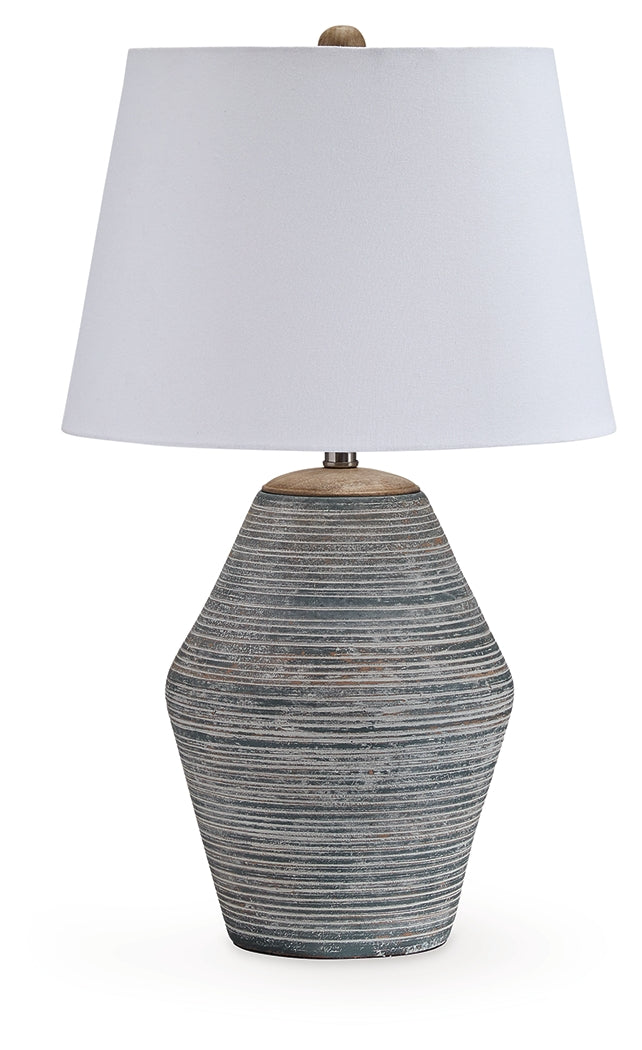 Lawrock Antique Blue Table Lamp